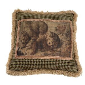 Pulvermacher Designs New York City Designer Pillow Bears 21 x 21